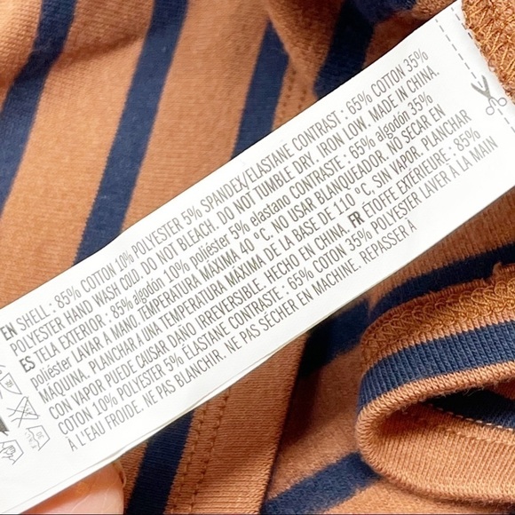 ENDLESS ROSE Women’s Padded Shoulder Striped Tee - Picture 8 of 8